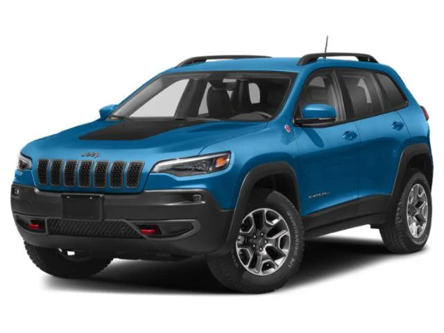 Used 2019 Hydro Blue Pearlcoat Jeep Trailhawk image 1