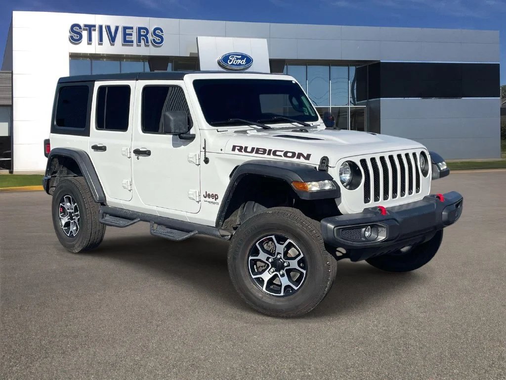 Used 2020 White Jeep Unlimited Rubicon image 1