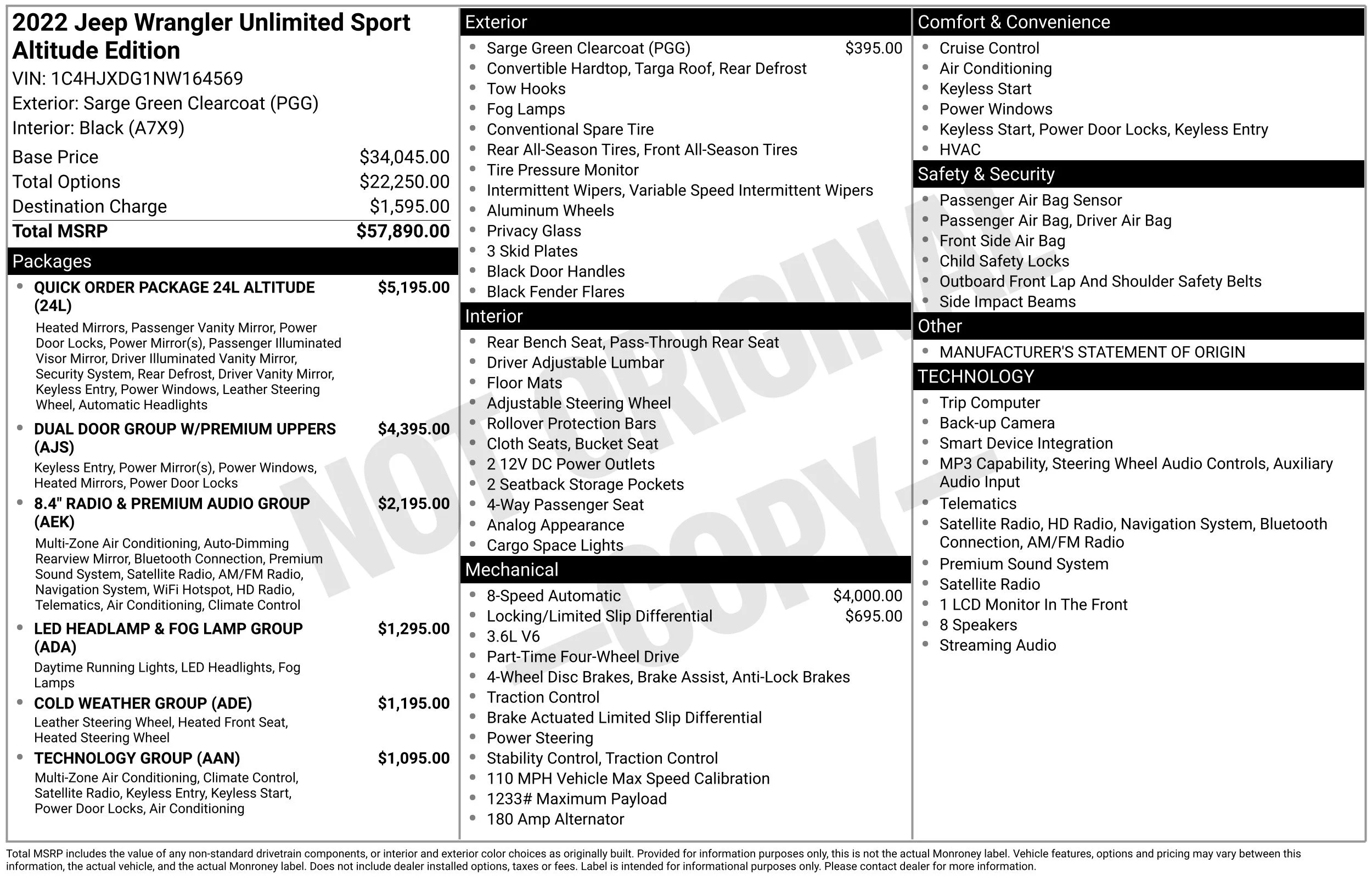 Used 2022 Sarge Green Clearcoat Jeep Unlimited Sport Altitude image 46