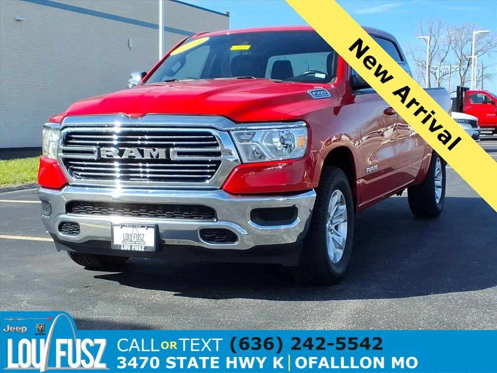 Used 2024 Flame Red Clearcoat Ram Laramie image 1