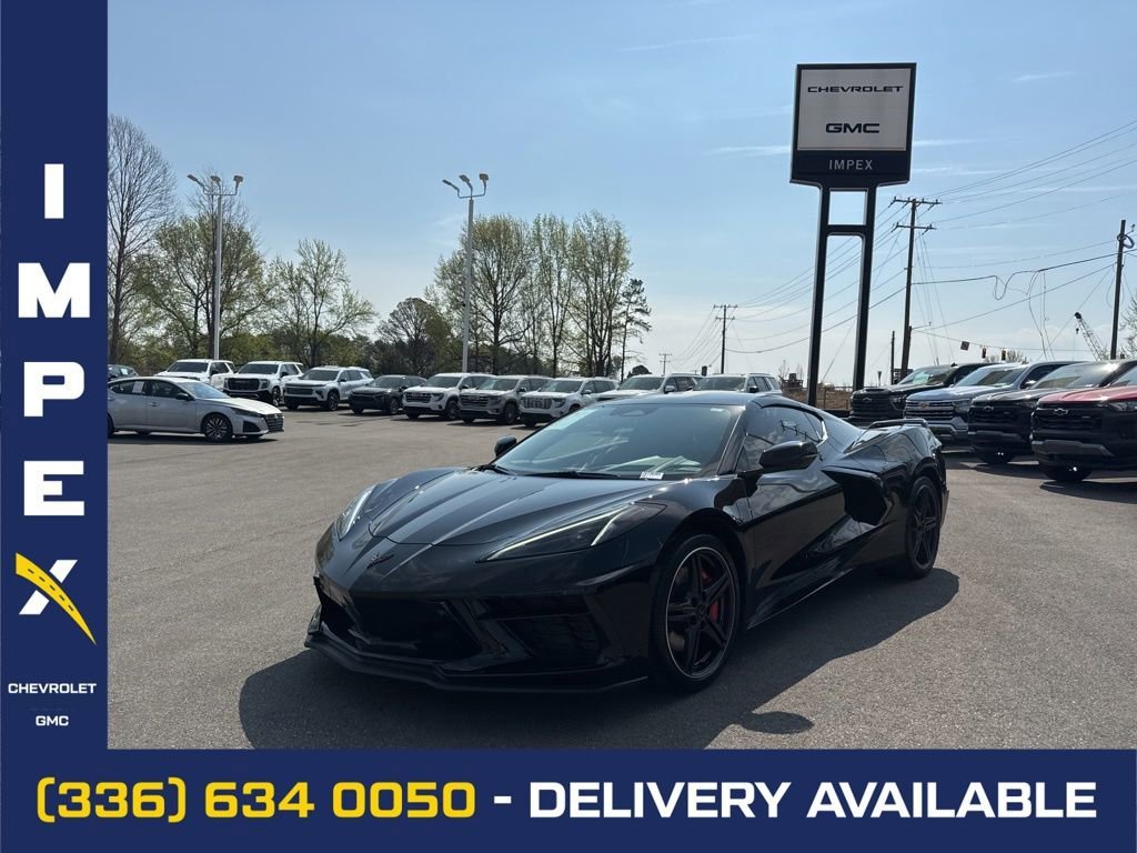 Black 2024 Chevrolet Corvette Stingray 2LT Coupe RWD Coupe Rear-Wheel Drive