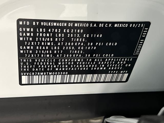 New 2026 White Volkswagen 2.0T S image 20