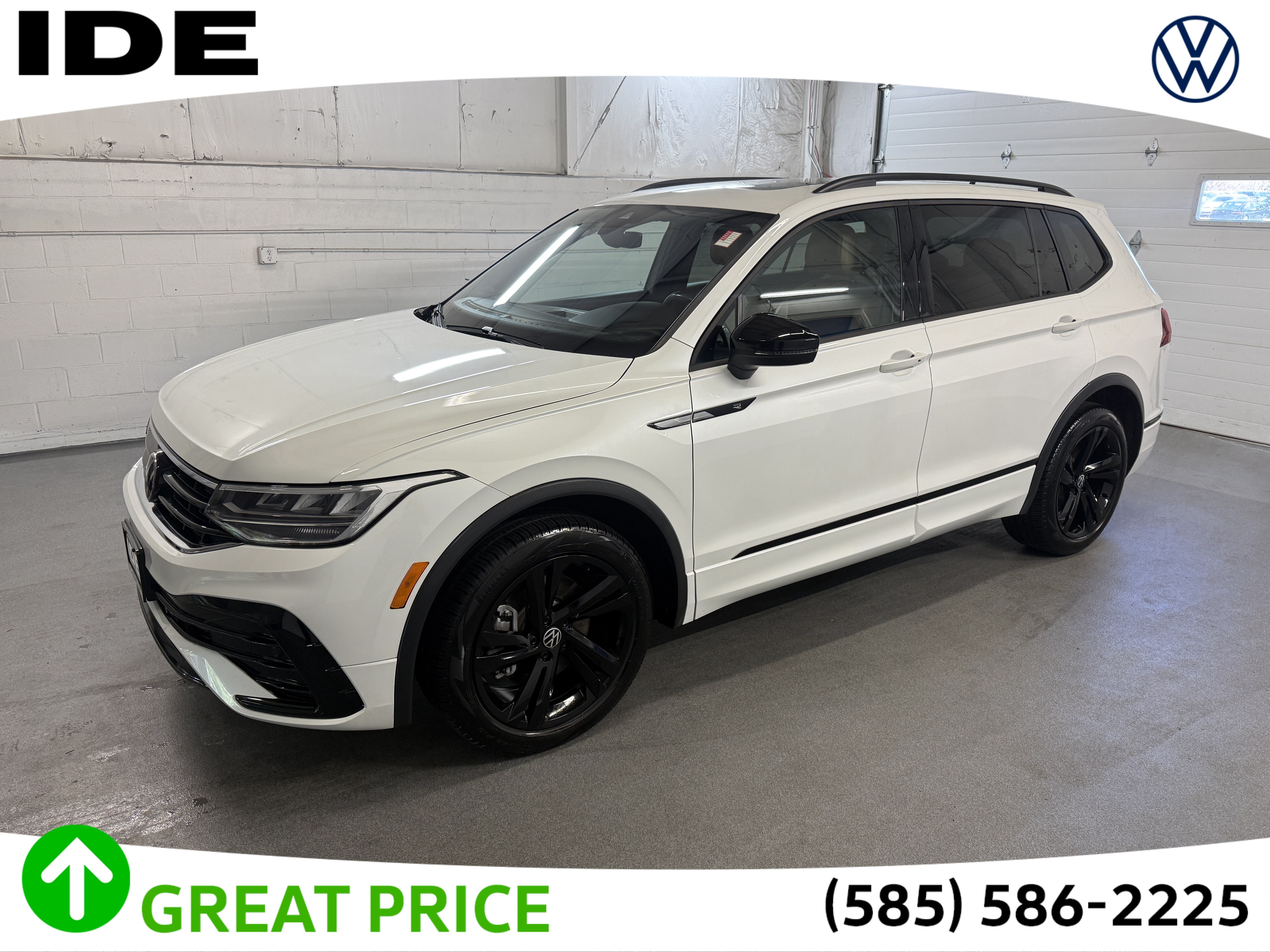 Used 2023 Opal White Pearl Volkswagen SE R-Line Black image 1