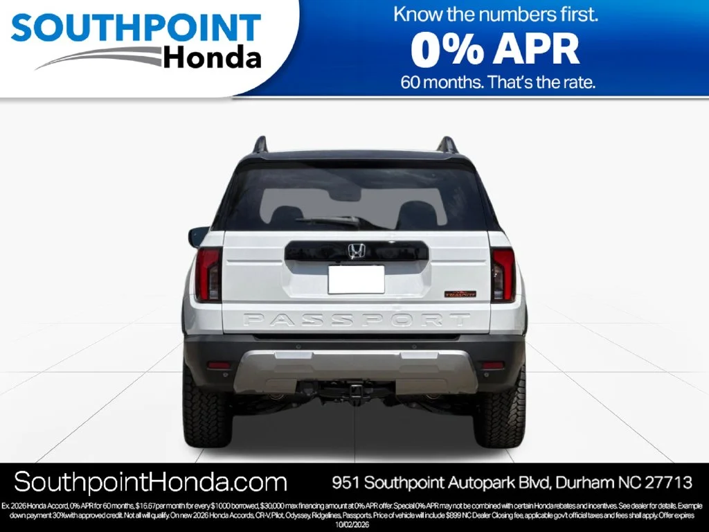 New 2026 Platinum White Pearl Honda TrailSport image 5