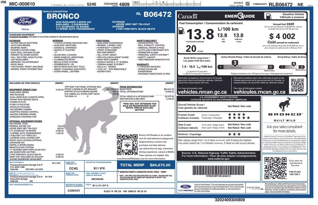 2024 Ford Bronco 4-Door Badlands - Photo 6