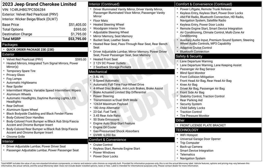 Certified Used 2023 Red Jeep Limited image 5