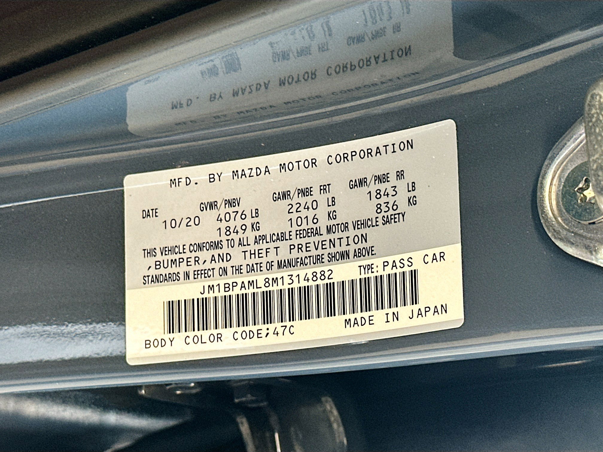 Used 2021 Polymetal Gray Metallic Mazda Premium image 27