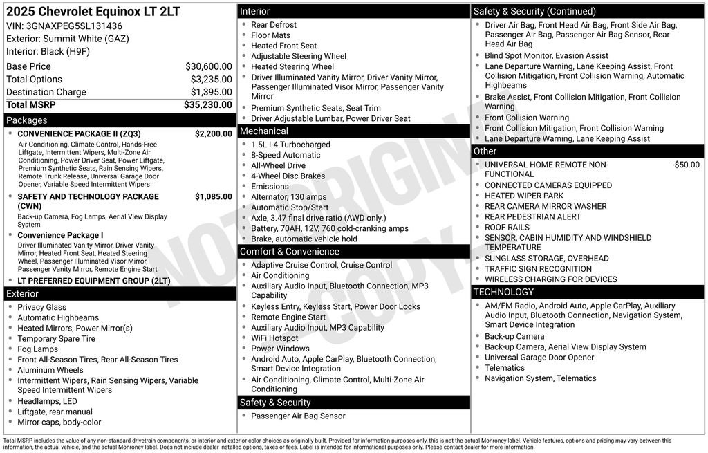 Used 2025 White Chevrolet LT image 30