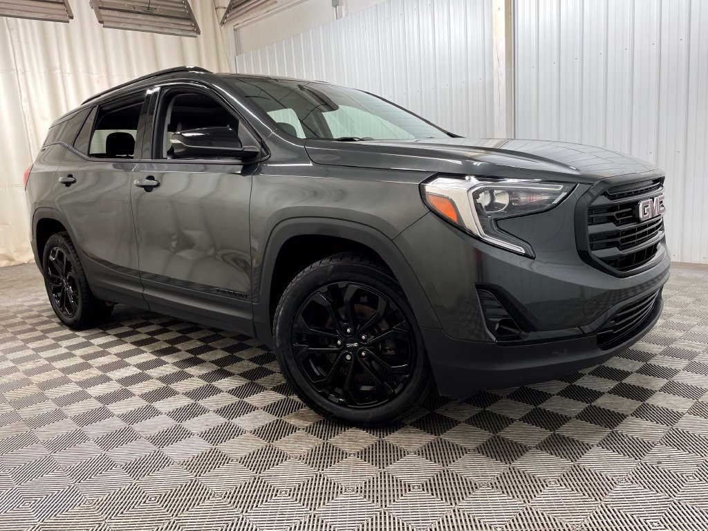 Used 2021 GRAPHITE GRAY METALLIC GMC SLT image 49