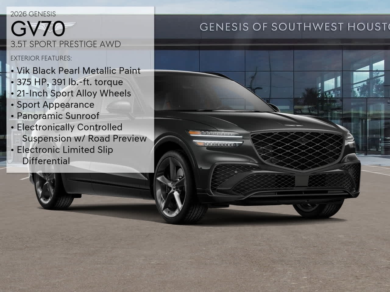 New 2026 Vik Black Genesis 3.5T SPORT PRESTIGE image 3