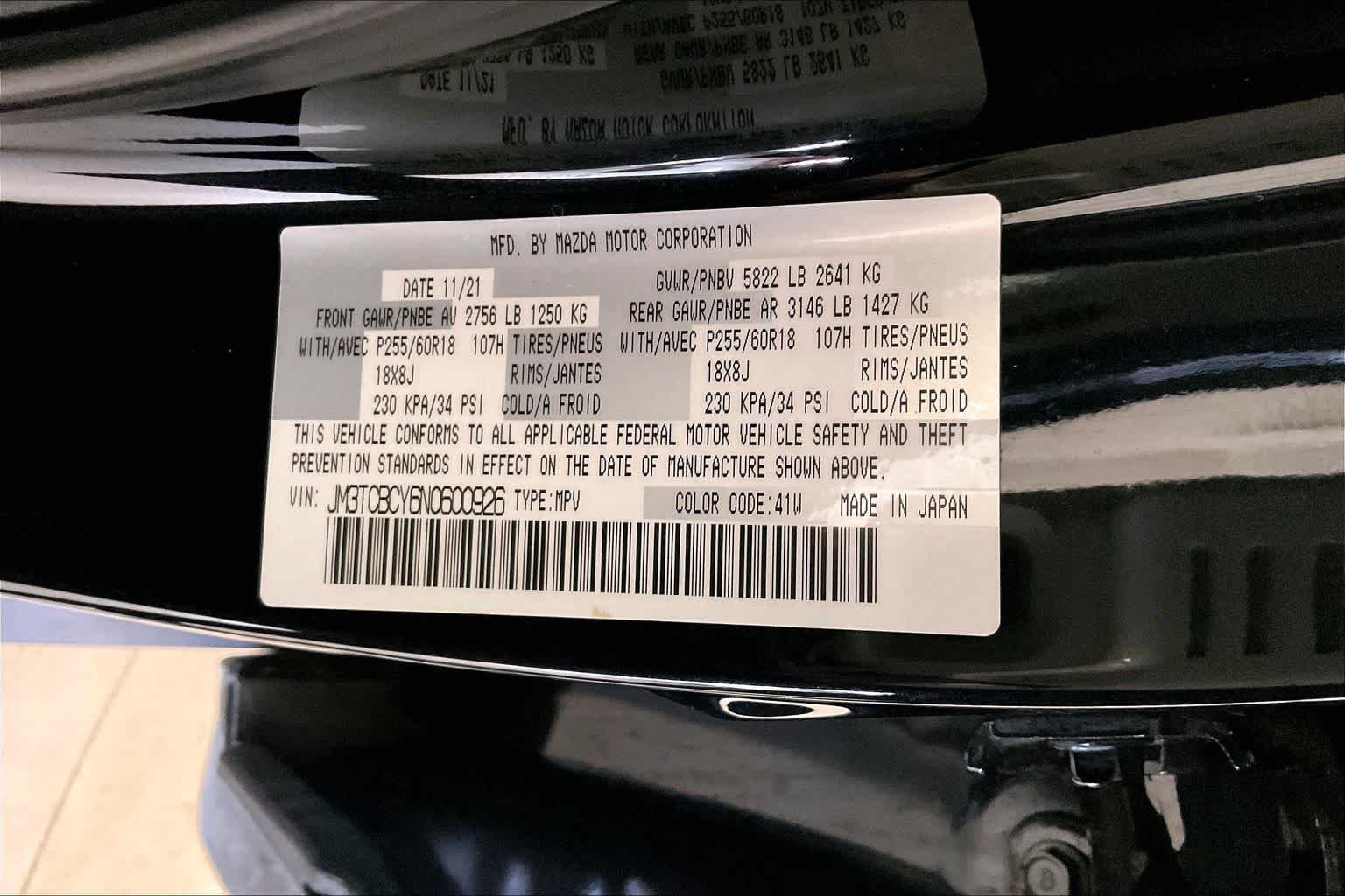 Used 2022 Jet Black Mica Mazda Touring image 31