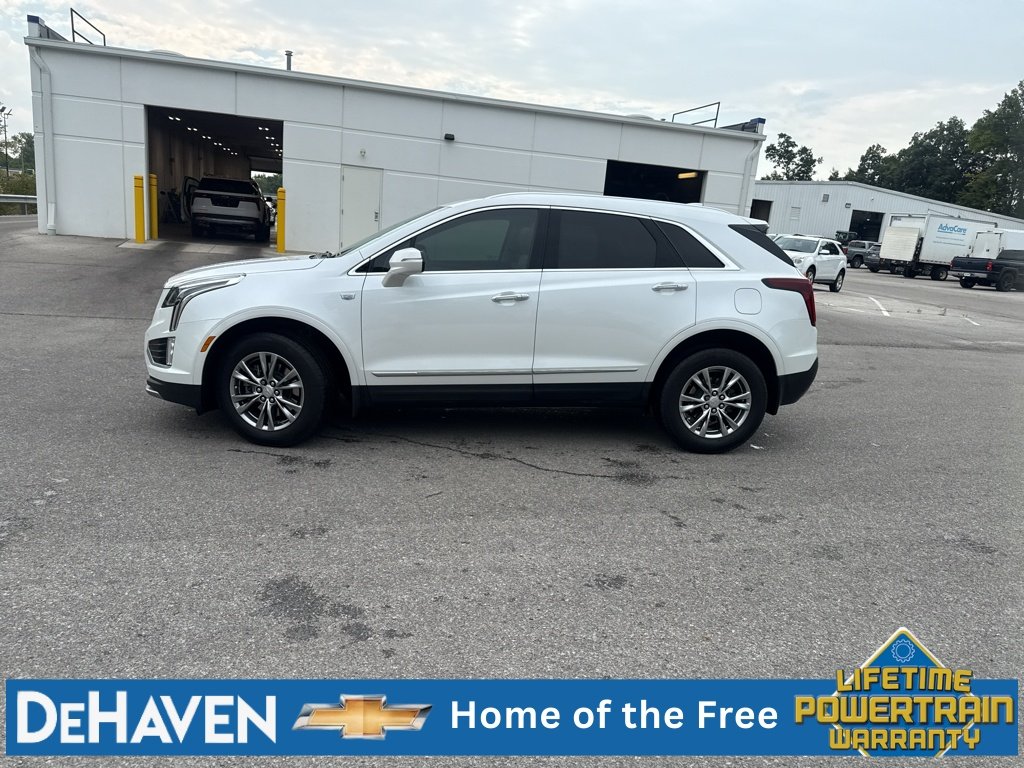 Used 2021 CRYSTAL WHITE TRICOAT Cadillac FWD Premium Luxury image 3