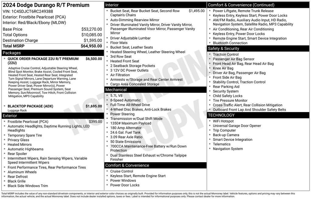 Certified Used 2024 Blue Dodge R/T Premium image 8