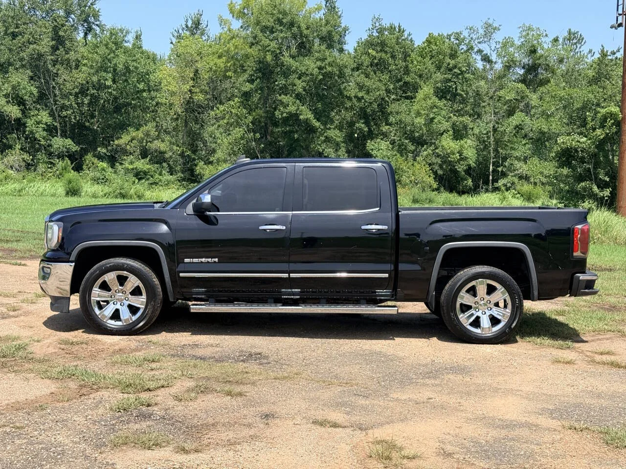 Used 2018 Black GMC SLT 4x2 4dr Crew Cab 5.8 ft. SB image 2