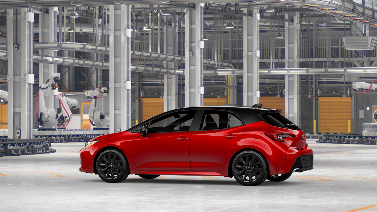 New 2027 Finish Line Red with Black roof Toyota XSE image 5