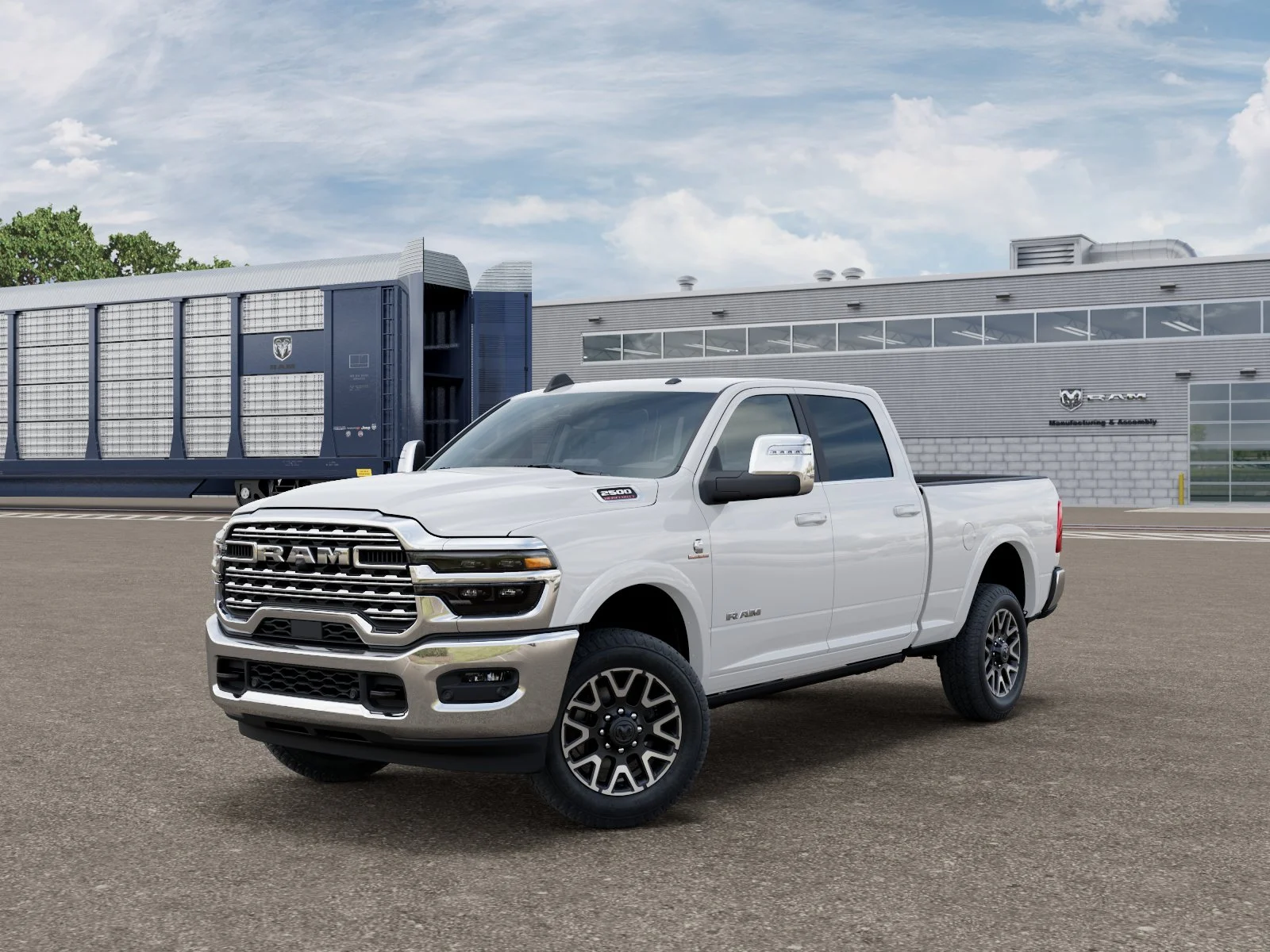 New 2027 Bright White Clearcoat RAM Limited Longhorn image 1
