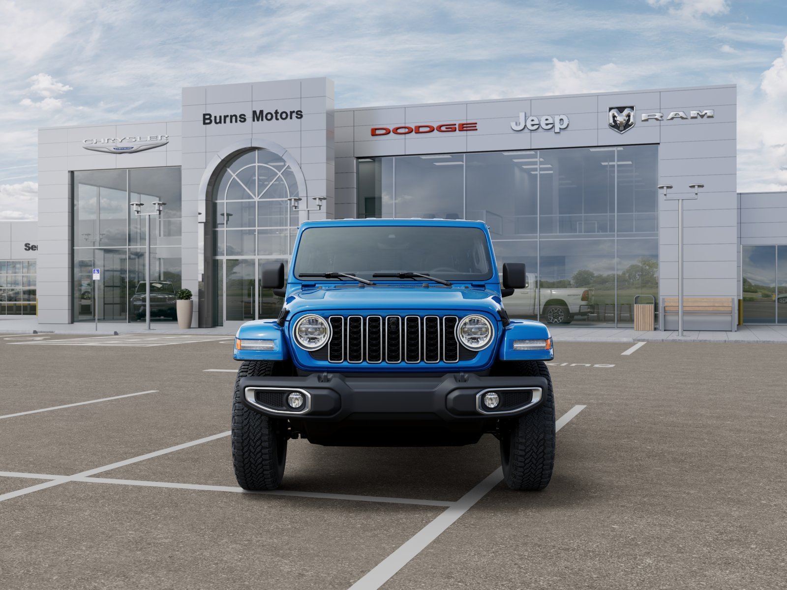 New 2026 Hydro Blue Pearl-Coat Exterior Paint Jeep Sahara 4-Door image 6
