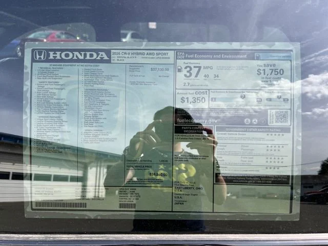New 2026 Crystal Black Pearl Honda Sport image 30