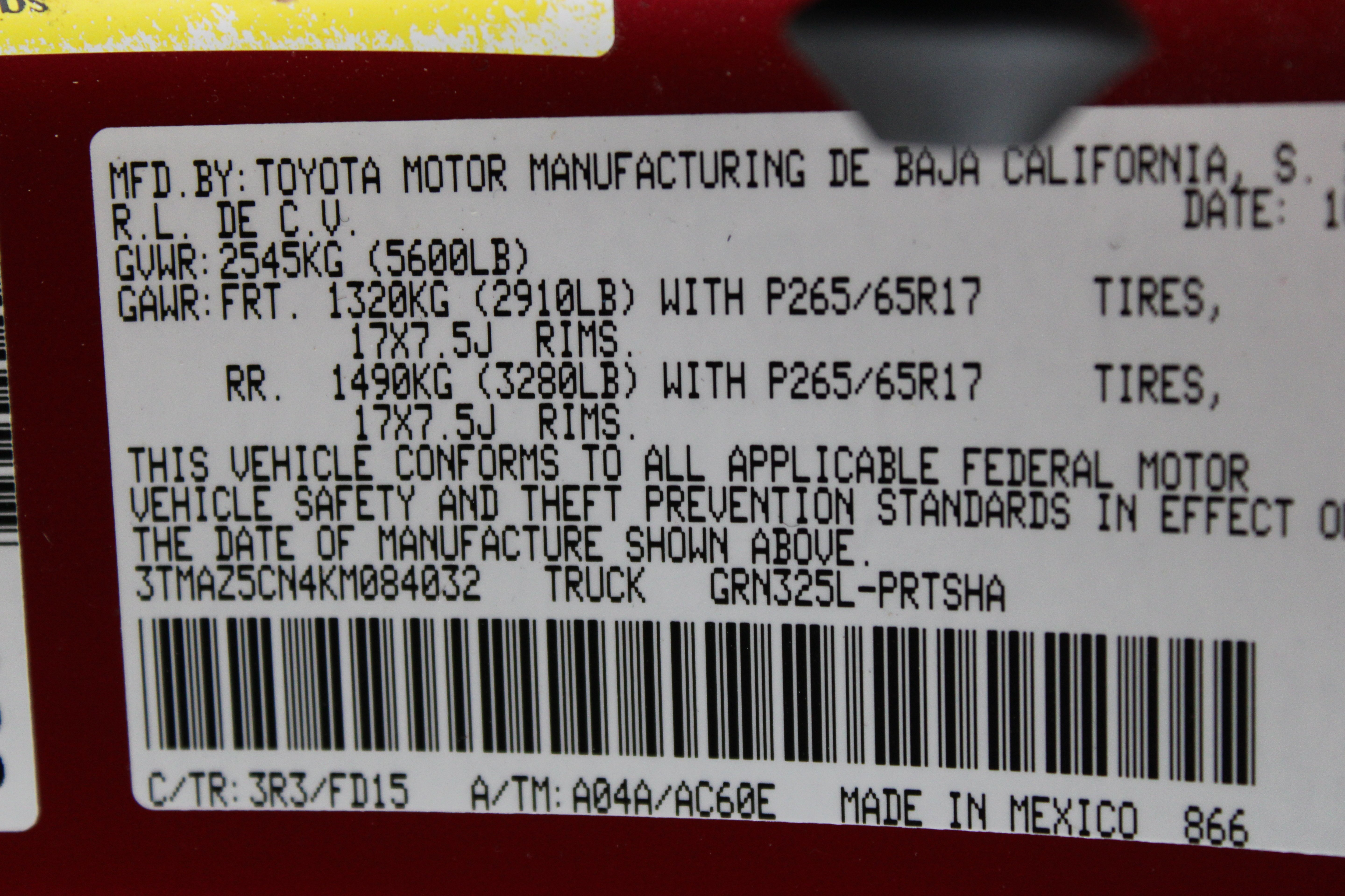 Used 2019 red Toyota TRD Sport image 38