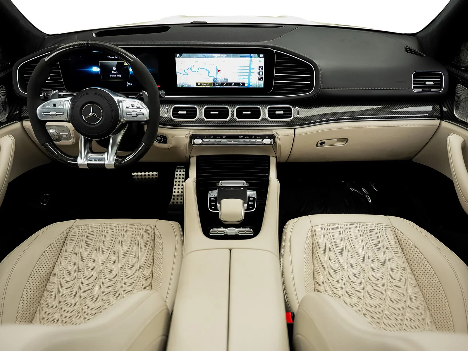 Used 2021 White Mercedes-Benz GLS 63 AMG® image 48