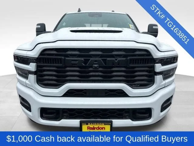 New 2026 Bright White Clear-Coat Exterior Paint RAM Black Express image 2