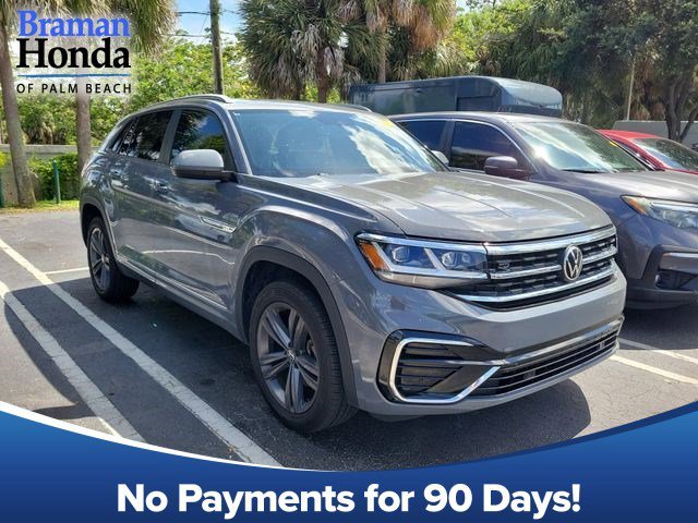 Used 2021 Gray Volkswagen 3.6L V6 SE w/Technology R-Line image 1