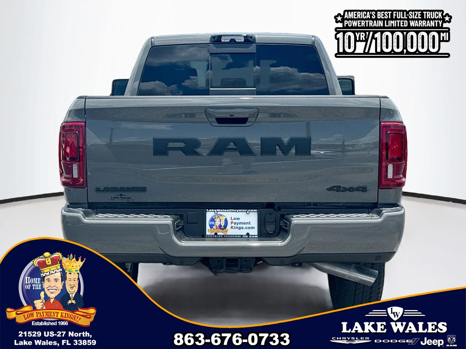New 2026 Ceramic Gray Clear-Coat Exterior Paint RAM LARAMIE image 5