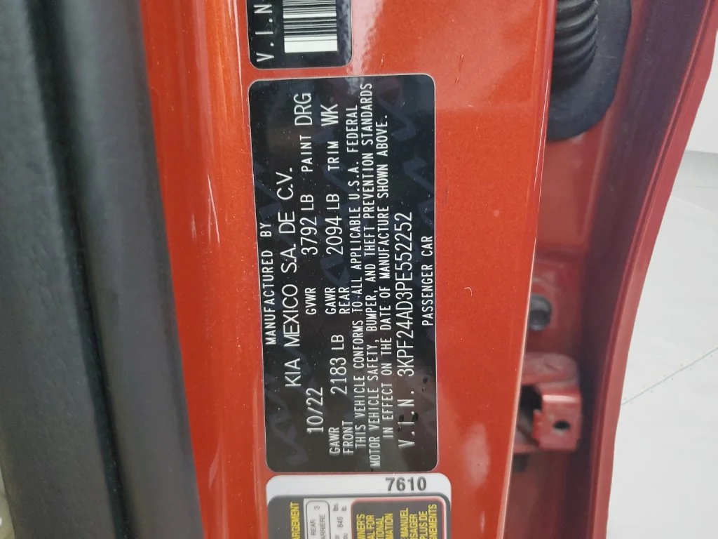 Used 2023 Orange Kia LXS image 26