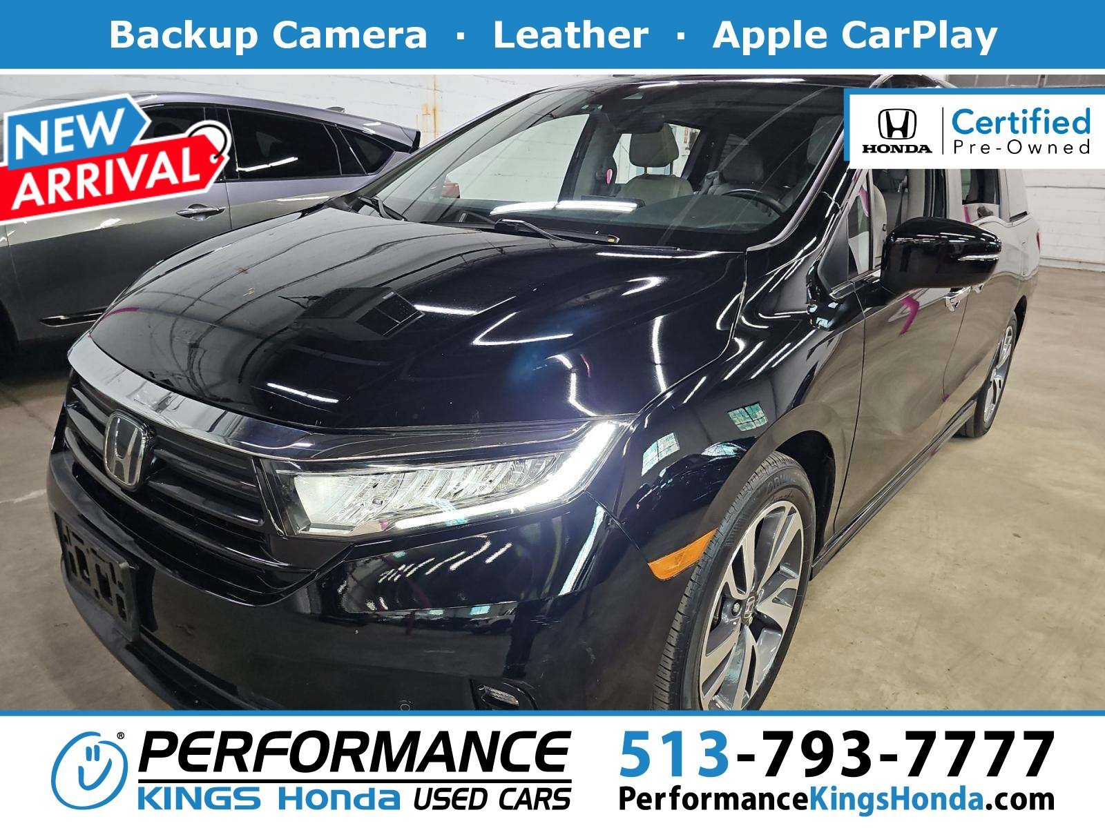 Certified Used 2022 Crystal Black Pearl Honda Touring image 1