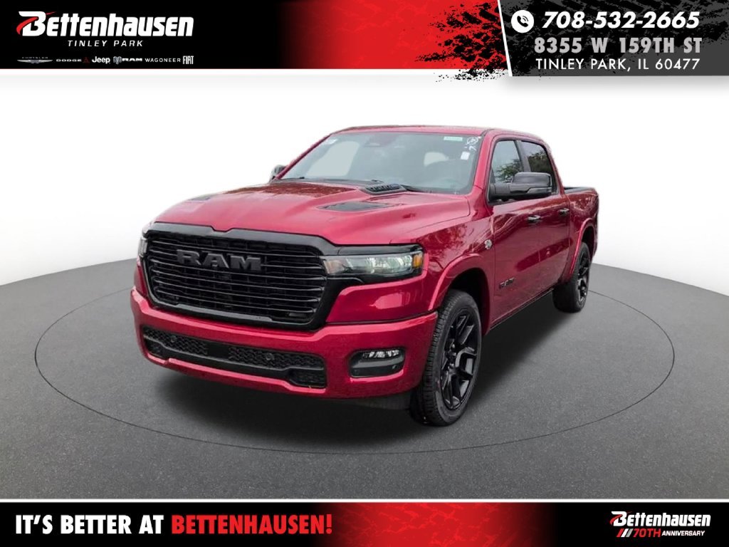 New 2026 Molten Red Pearl-Coat Exterior Paint RAM Laramie image 1