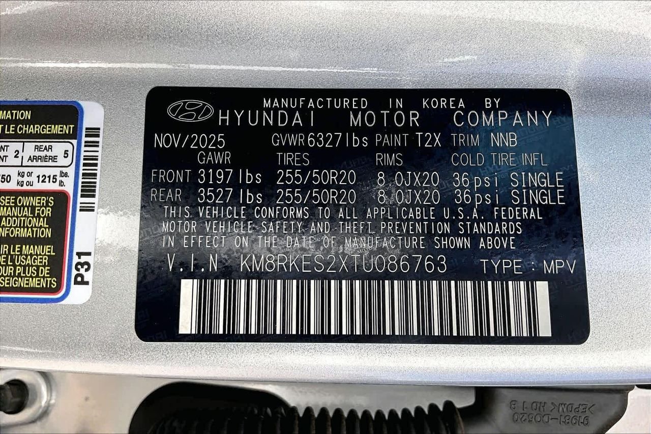 New 2026 Typhoon Silver Metallic Hyundai Limited image 21