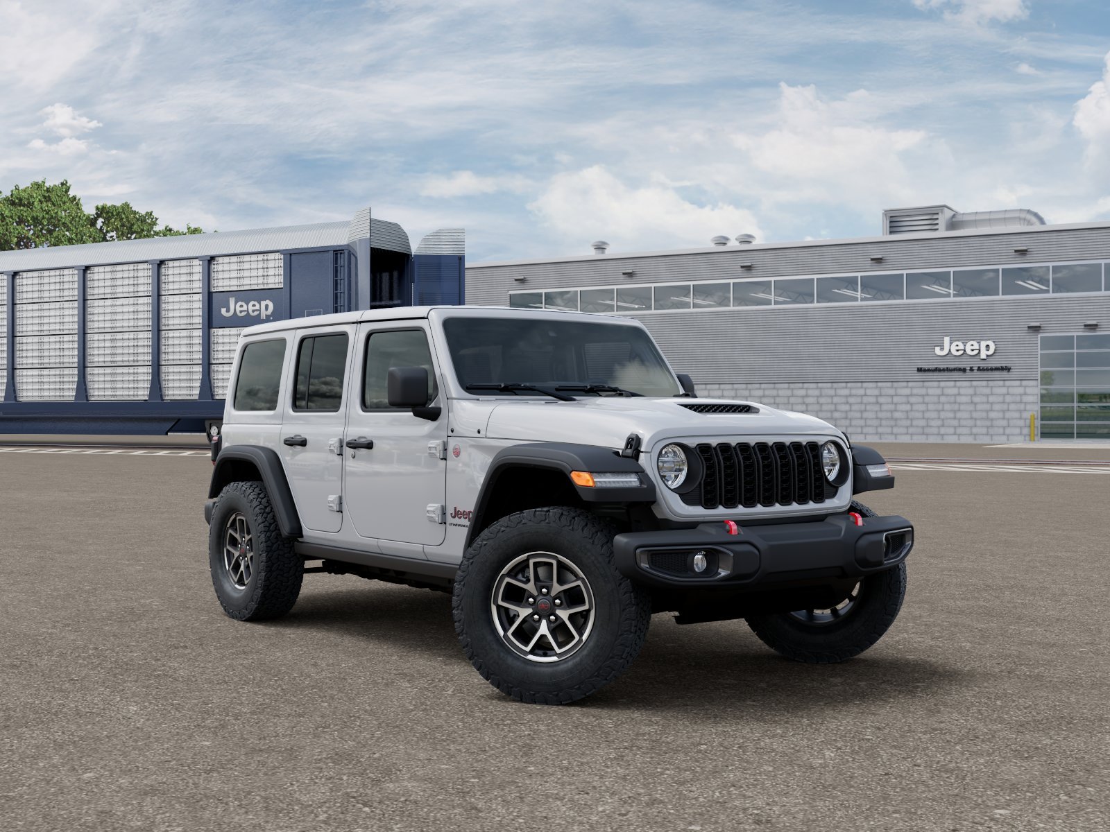 New 2026 Bright White Clear-Coat Exterior Paint Jeep Rubicon image 17