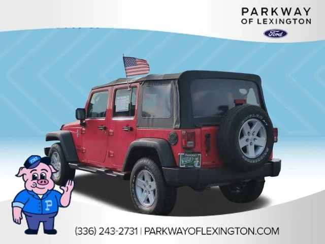 Used 2016 Red Jeep Unlimited Sport image 3
