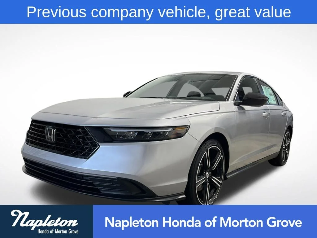 Certified Used 2026 Solar Silver Metallic Honda Sport Hybrid image 1