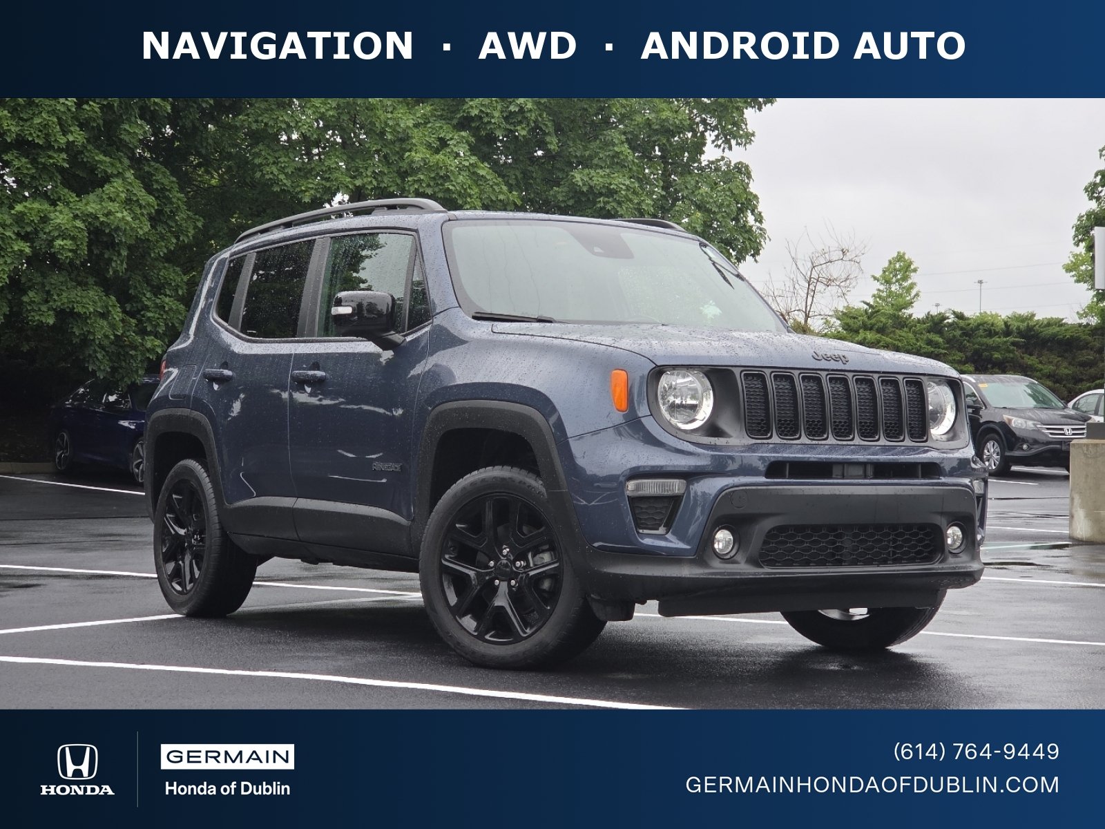 Used 2022 Slate Blue Jeep Altitude image 1