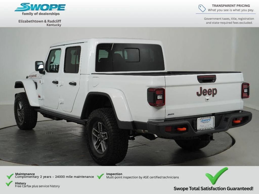 New 2026 Bright White Clear-Coat Exterior Paint Jeep Mojave image 5