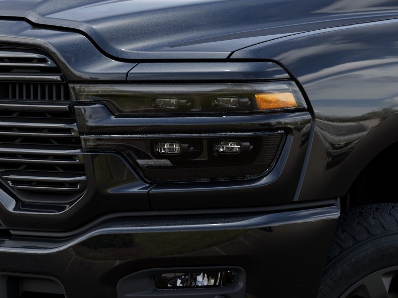 New 2025 Diamond Black Crystal Pearl-Coat Exterior Paint RAM Laramie image 45