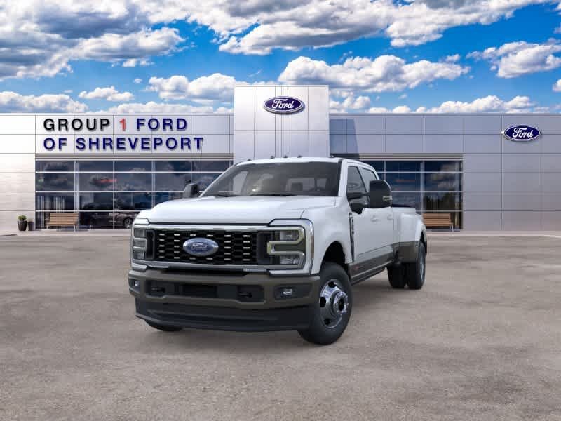 New 2026 Star White Metallic Tri-Coat/Marsh Gray Ford King Ranch image 2