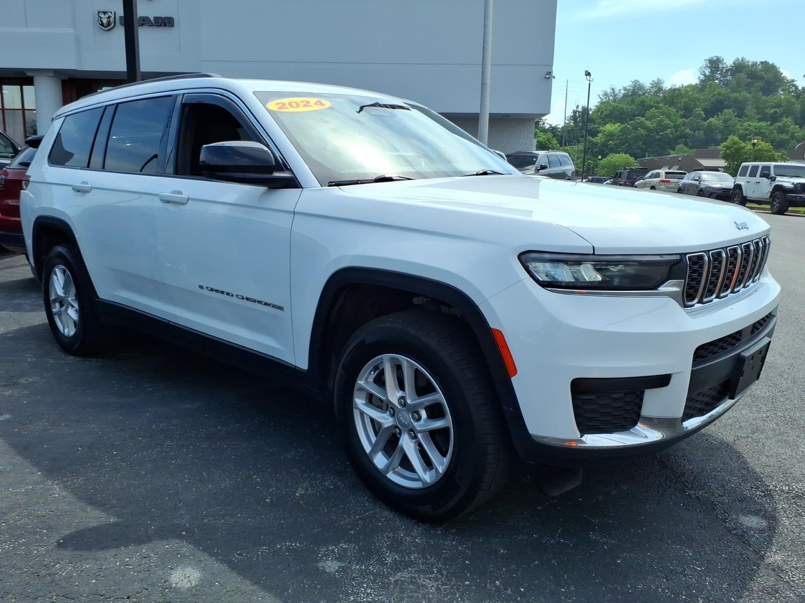 Certified Used 2024 Bright White Clear Coat Jeep Laredo X image 3