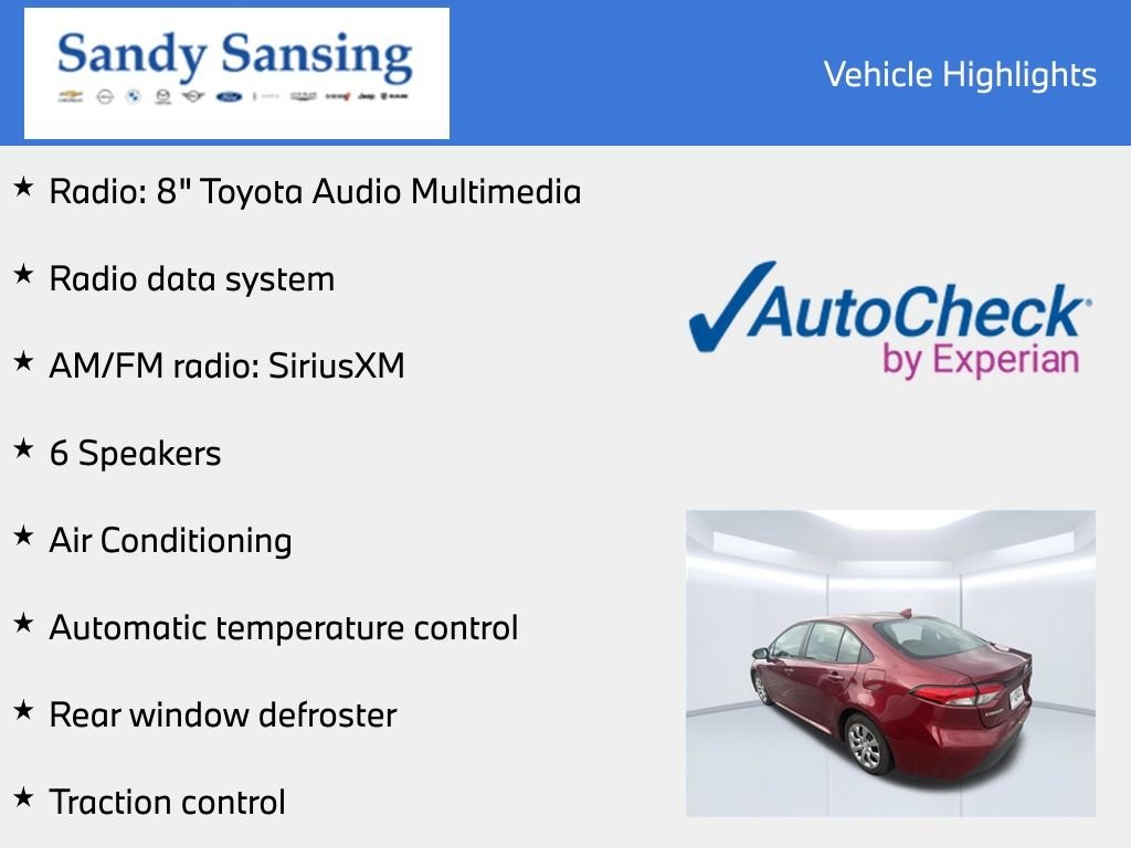 Used 2025 Red Toyota LE image 7