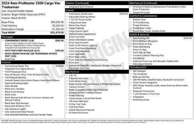 Used 2024 White Ram Base image 4