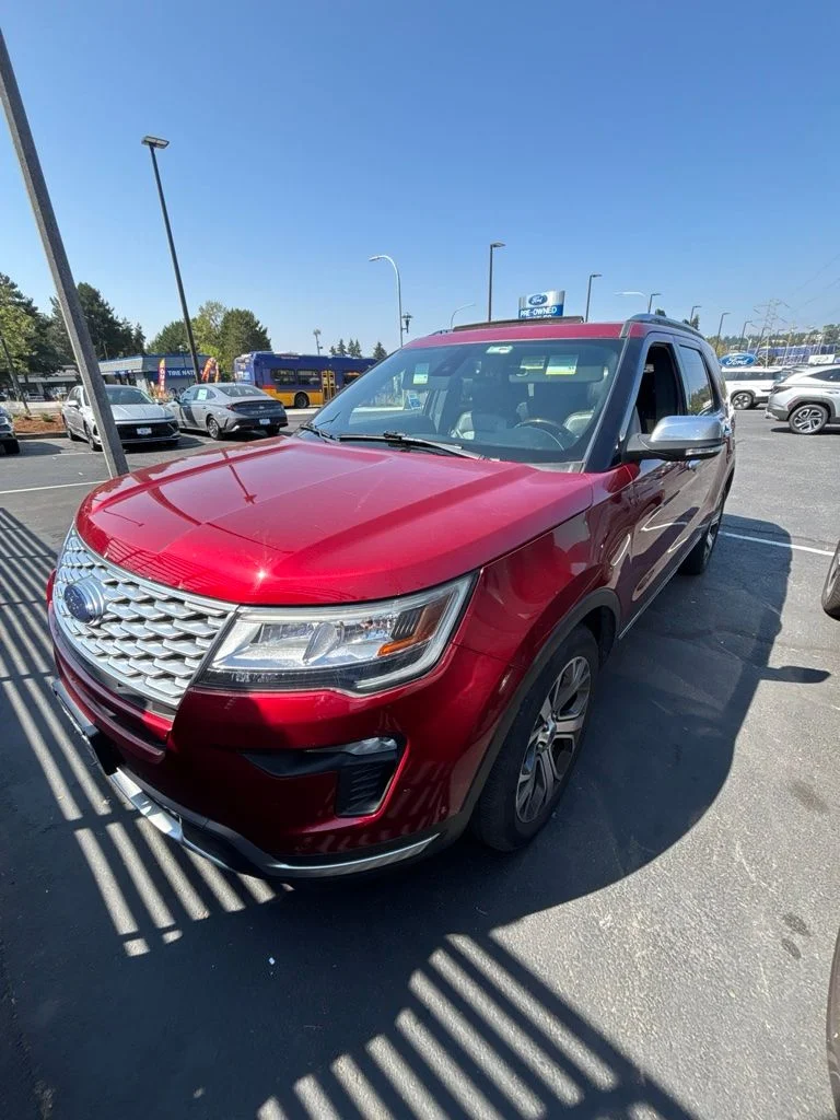Used 2018 Ruby Red Metallic Tinted Clearcoat Ford Platinum image 4