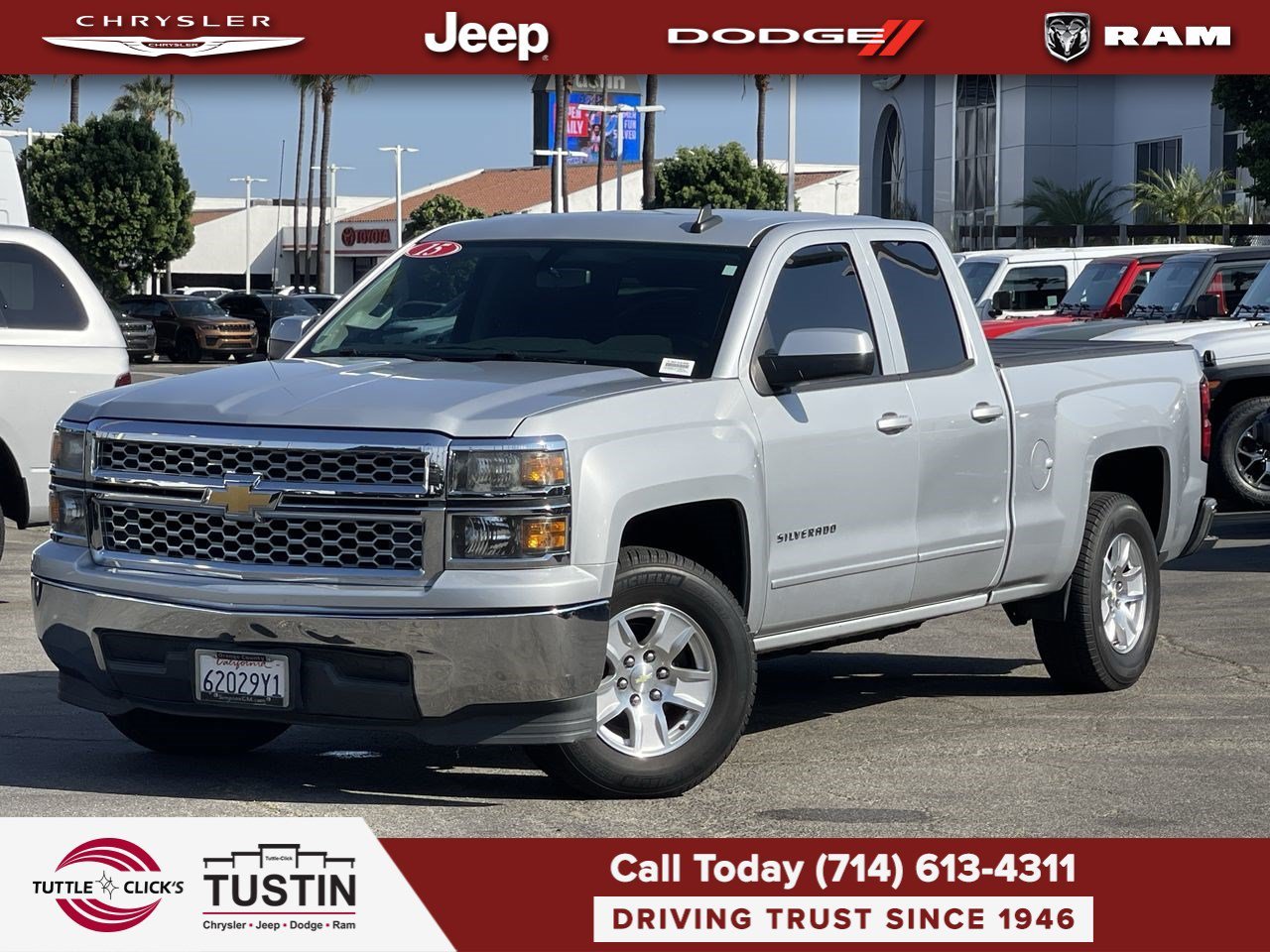 Used 2015 Silver Ice Metallic Chevrolet LT image 1