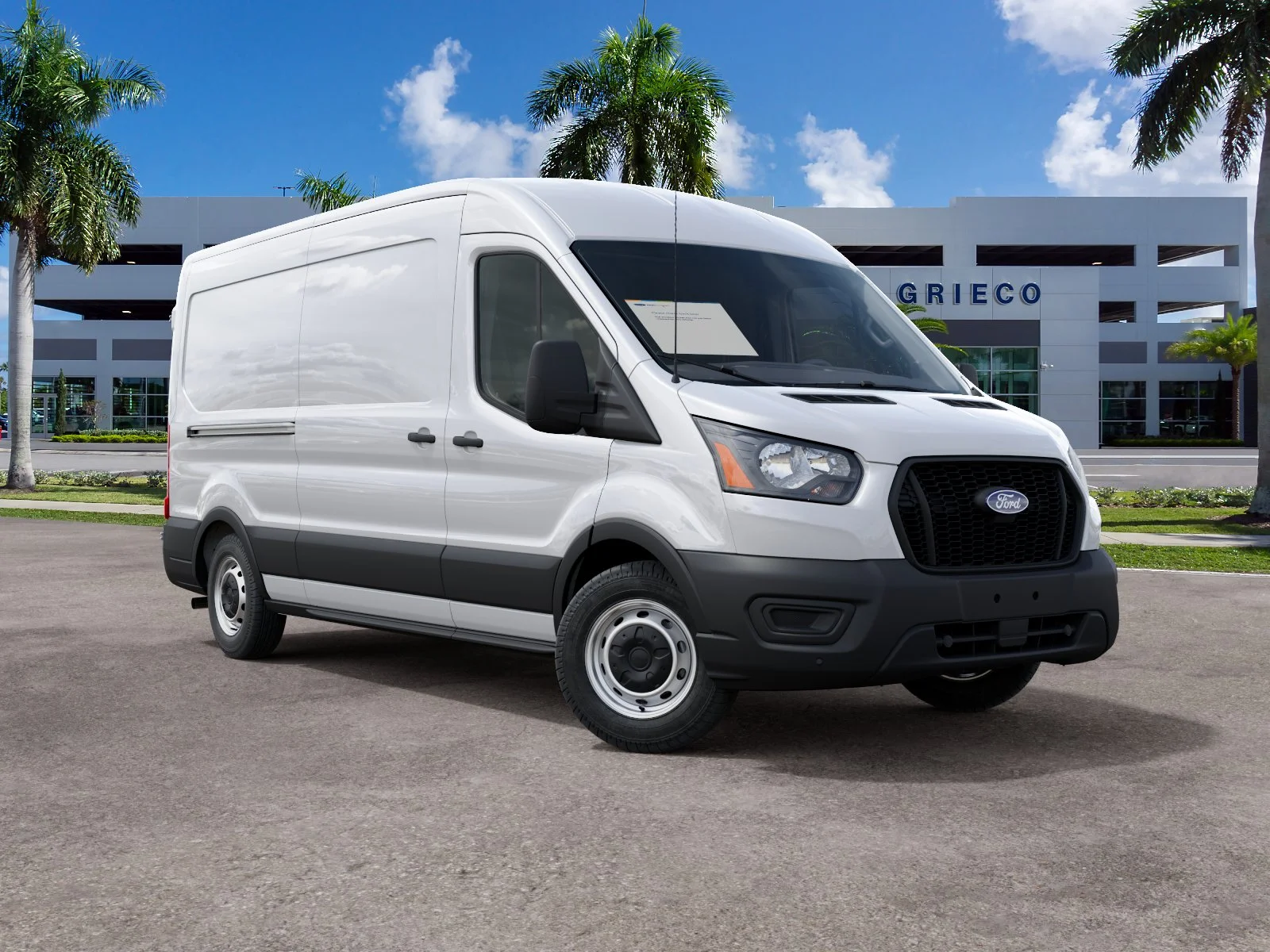 New 2027 Oxford White Ford Cargo Van image 4