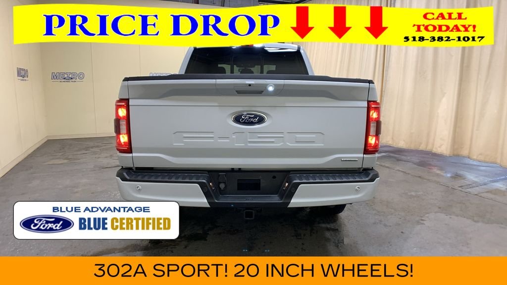 Certified Used 2022 White Metallic Ford XLT image 4