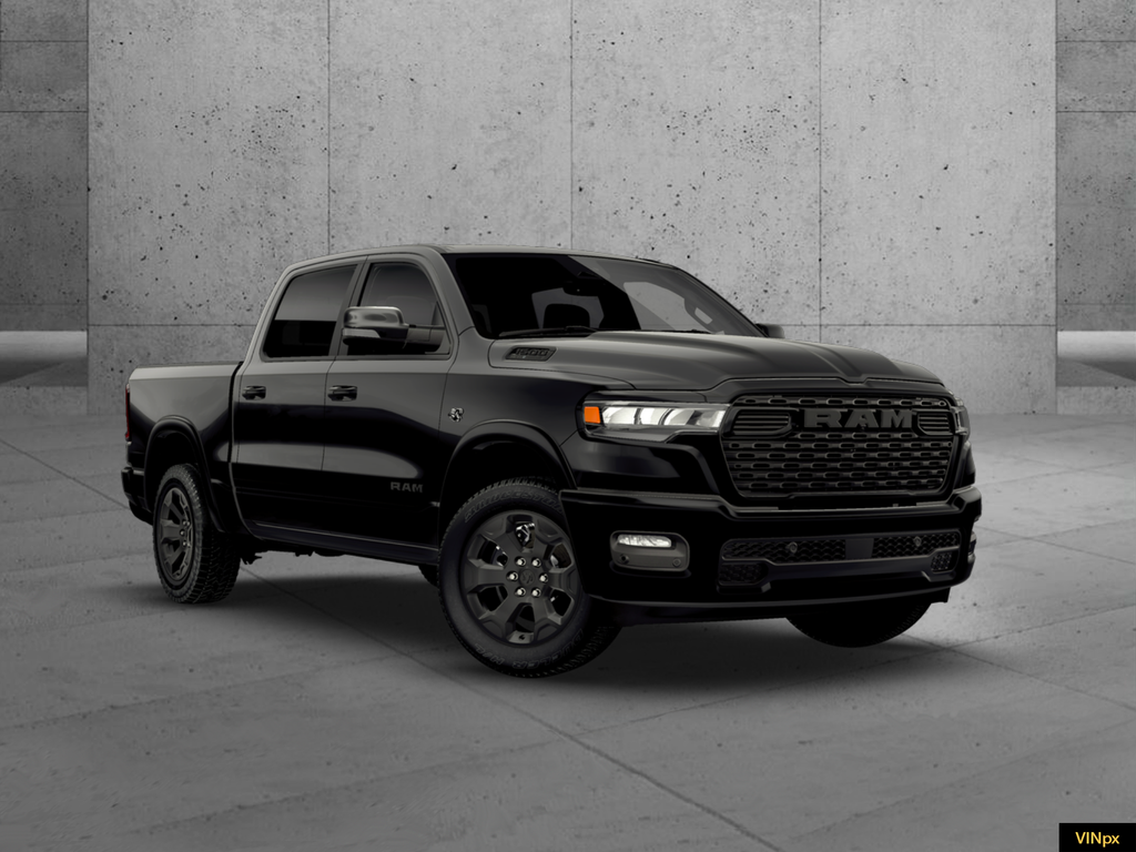 New 2026 Diamond Black Crystal Pearl-Coat Exterior Paint RAM Big Horn/Lone Star image 9
