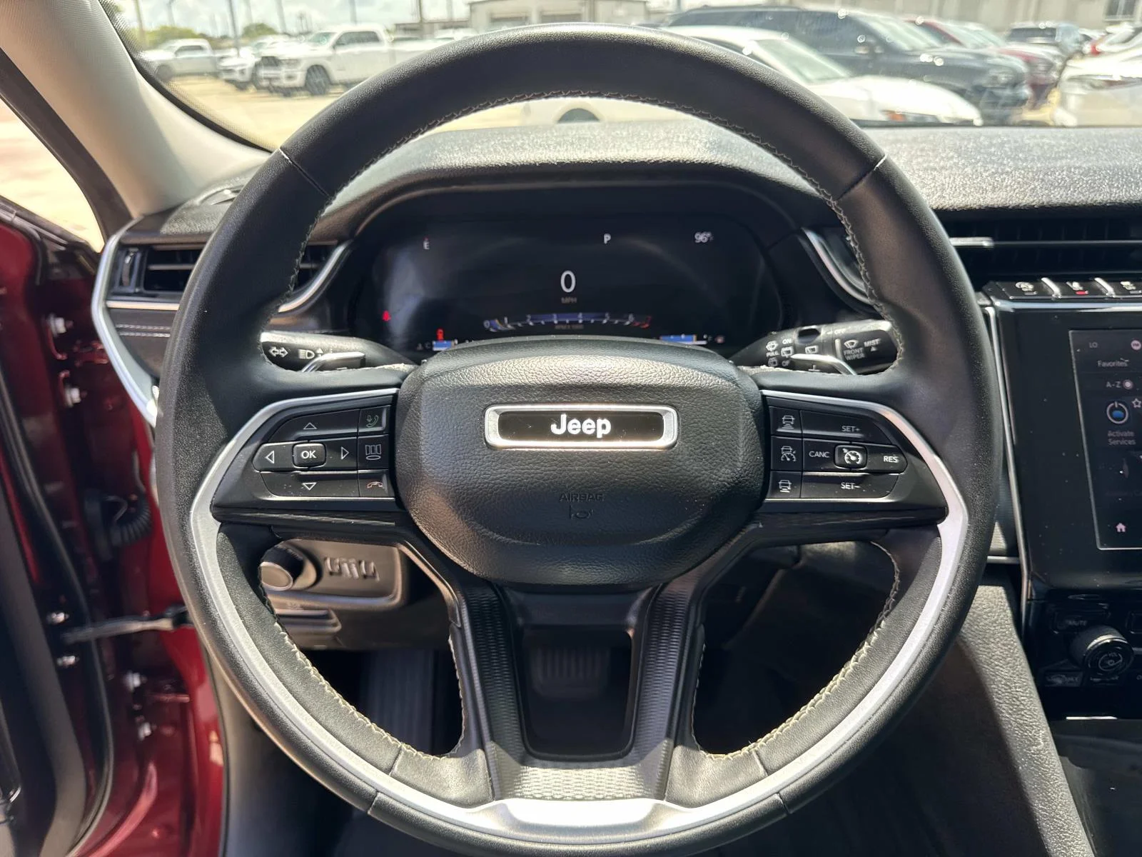 Used 2024 Velvet Red Pearlcoat Jeep Laredo image 21
