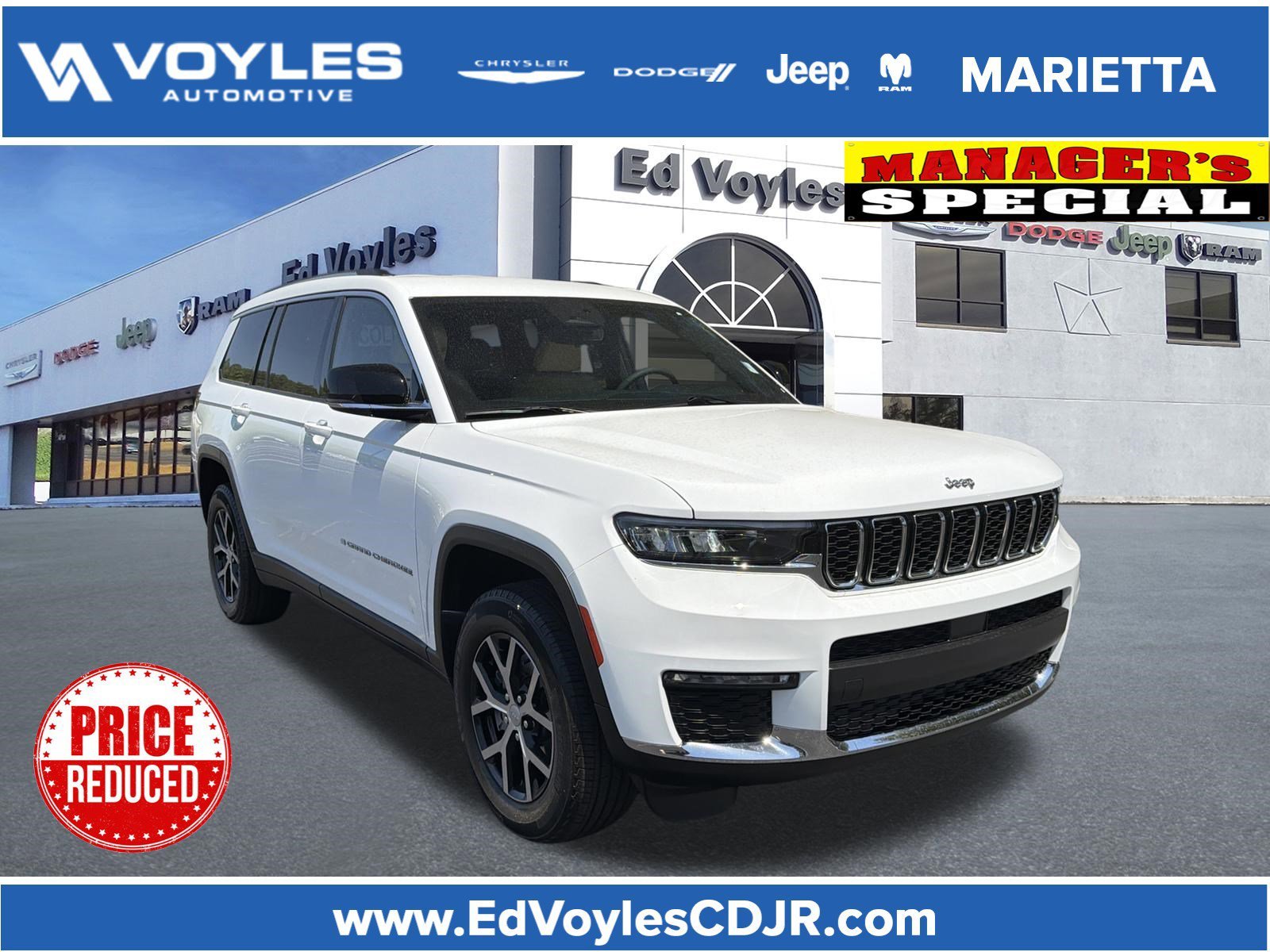 Used 2023 Bright White Clearcoat Jeep Limited image 1