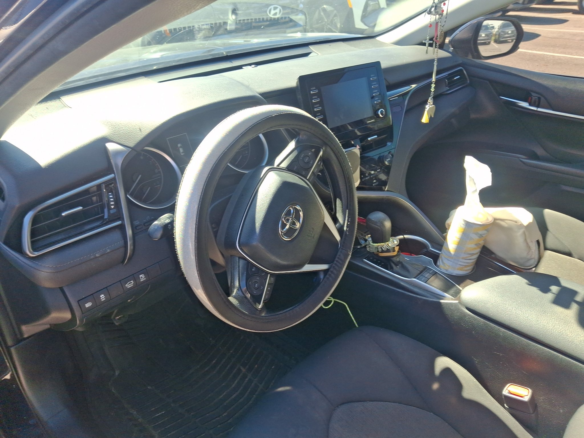 Used 2022 Midnight Black Metallic Toyota LE image 3