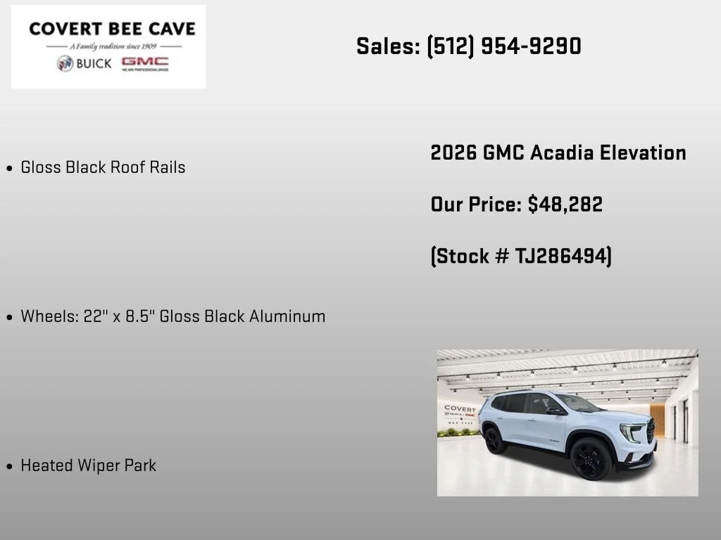 2026 GMC Acadia Elevation - Photo 19